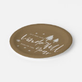 De mooiste tijd van het jaar kerstfeest papieren bordje (Gekanteld)