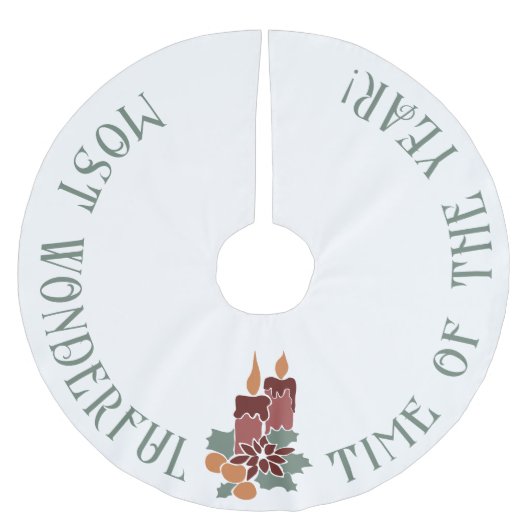 De mooiste tijd van het jaar, kerstkaarsen kerstboom rok (Voorkant)