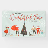 De mooiste tijd van het jaar | Kerstmis Spandoek (Horizontaal)