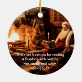 De mooiste tijd van het jaar kerstversiering keramisch ornament (Achterkant)