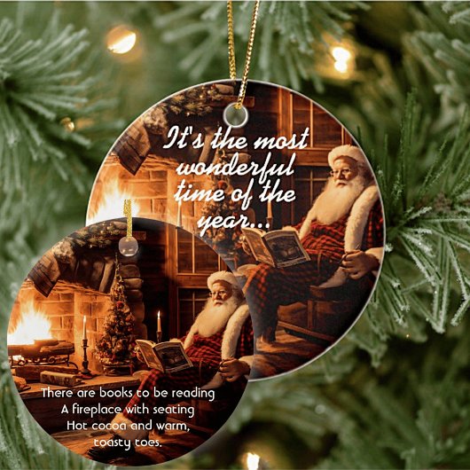 De mooiste tijd van het jaar kerstversiering keramisch ornament