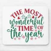De mooiste tijd van het jaar muismat (Voorkant)