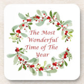 De mooiste tijd van het jaar op een bier onderzetter (Voorkant)