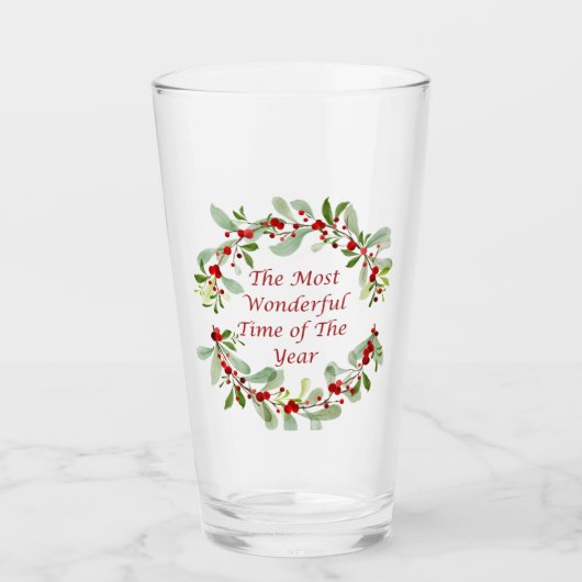 De mooiste tijd van het jaar op een glas (Voorkant)