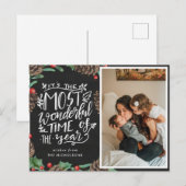 De mooiste tijd van het jaar | schoolbord briefkaart (Voorkant / Achterkant)