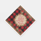 De mooiste tijd van het jaar Tartan Xmas Servet (Hoek)