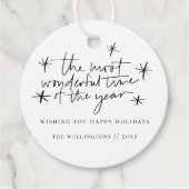 De mooiste tijd van het jaar vakantie bedankjes labels (Voorkant)