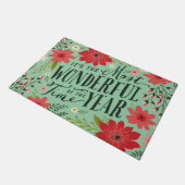 De mooiste tijd van het jaar vakantie Bloemen Deurmat (Schuin)