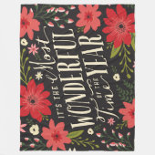 De mooiste tijd van het jaar vakantie Bloemen Fleece Deken (Voorkant)