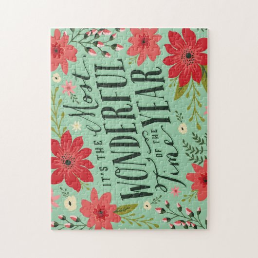 De mooiste tijd van het jaar vakantie Bloemen Legpuzzel (Verticaal)