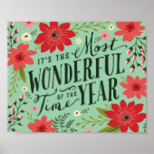 De mooiste tijd van het jaar vakantie Bloemen Poster (Voorkant)