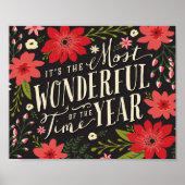 De mooiste tijd van het jaar vakantie Bloemen Poster (Voorkant)