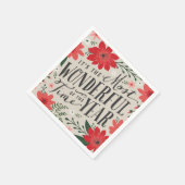 De mooiste tijd van het jaar vakantie Bloemen Servet (Hoek)