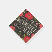 De mooiste tijd van het jaar vakantie Bloemen Servet (Hoek)