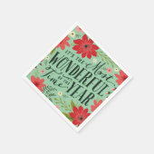 De mooiste tijd van het jaar vakantie Bloemen Servet (Hoek)