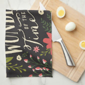 De mooiste tijd van het jaar vakantie Bloemen Theedoek (Quarter Fold)