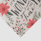 De mooiste tijd van het jaar vakantie Bloemen Tissuepapier (Detail)