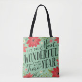 De mooiste tijd van het jaar vakantie Bloemen Tote Bag (Voorkant)