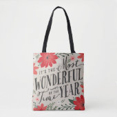 De mooiste tijd van het jaar vakantie Bloemen Tote Bag (Voorkant)