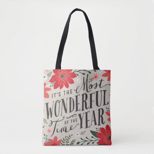 De mooiste tijd van het jaar vakantie Bloemen Tote Bag (Voorkant)
