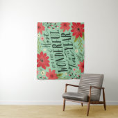 De mooiste tijd van het jaar vakantie Bloemen Wandkleed (In situ)