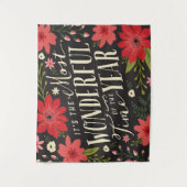 De mooiste tijd van het jaar vakantie Bloemen Wandkleed (Voorkant)