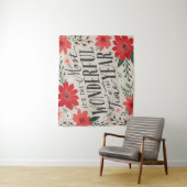 De mooiste tijd van het jaar vakantie Bloemen Wandkleed (In situ)