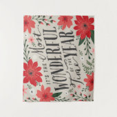 De mooiste tijd van het jaar vakantie Bloemen Wandkleed (Voorkant)