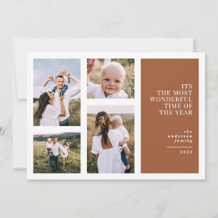 De mooiste tijd van kerst multi-foto aankondiging