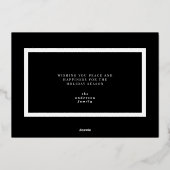 De mooiste tijd van kerst multi-foto folie feestdagenkaart (Achterkant)