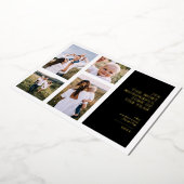 De mooiste tijd van kerst multi-foto folie feestdagenkaart (Gedraaid)