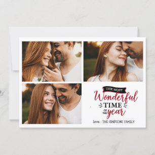 De mooiste tijd van Red Holiday fotocollage Kaart