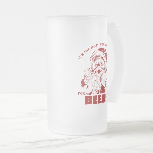 De mooiste tijd voor een bier matglas bierpul (Voorkant rechts)