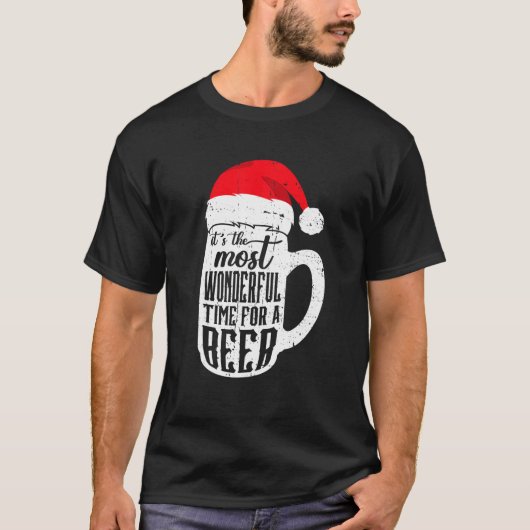 De mooiste tijd voor een bierkerst Drink T-shirt (Voorkant)