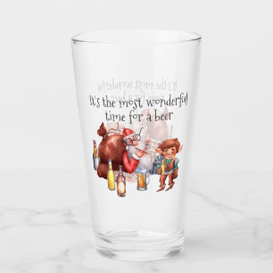 De mooiste tijd voor een bierkerstman glas