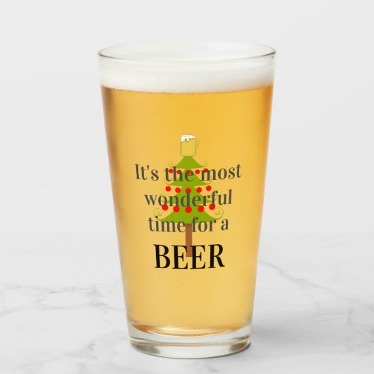 De mooiste tijd voor een biertje glas (Voorkant gevuld)