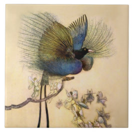 “De mooiste vogel” door Warwick Goble Tegeltje