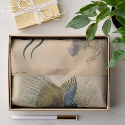 "De mooiste vogel van Warwick Goble" Tissuepapier (Geschenk)