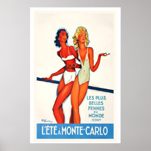 De mooiste vrouwen ter wereld Zomer in Poster