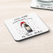 De mooiste wijn van het jaar bier onderzetter (Linkerzijde)