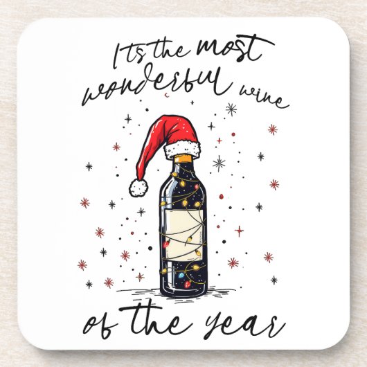 De mooiste wijn van het jaar bier onderzetter (Voorkant)