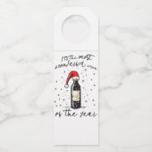 De mooiste wijn van het jaar flessenhanger (Voorkant)