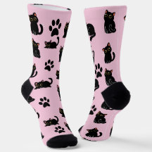 De Mooiste Zwarte Katten Sokken Cadeau voor Katten