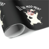 De Mooment Funny Koe Pun Dark BG Cadeaupapier (Rol Hoek)