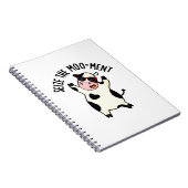 De Mooment Funny Koe Pun in beslag nemen Notitieboek (Rechterzijde)