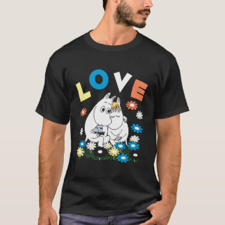De Moomins houden van Snorkmaiden Flowerbed T-shirt