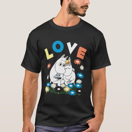 De Moomins houden van Snorkmaiden Flowerbed T-shirt (Voorkant)