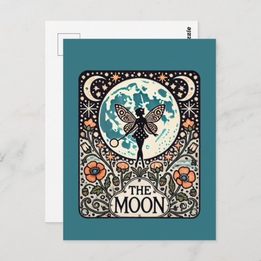 De Moon Fairy Tarot Kaart feeën (Voorkant / Achterkant)
