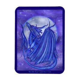 De 'Moon Glow' drakenfantasie van Renee Lavoie Magneet