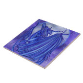 De 'Moon Glow' drakenfantasie van Renee Lavoie Tegeltje (Zijkant)